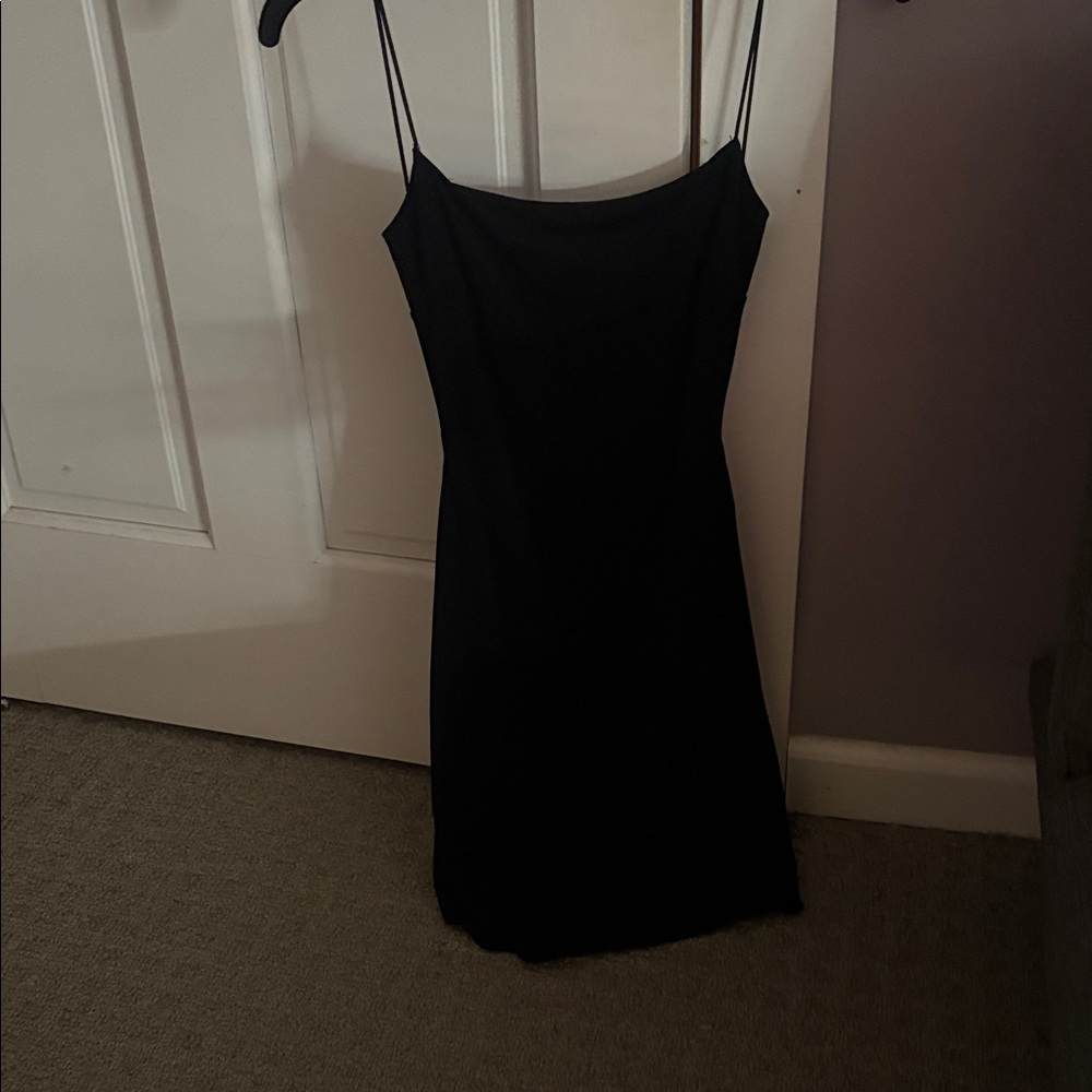 Super cute mini black glittery dress!